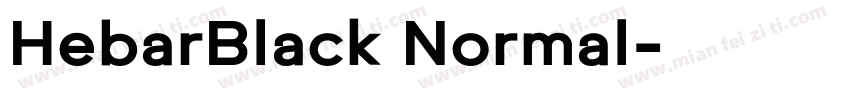 HebarBlack Normal字体转换